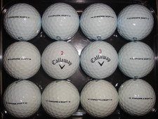 12 Callaway Chrome Soft golf balls - used