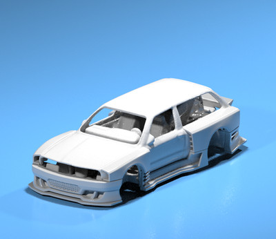 Fat Boi Wide Body Kit for Hot Wheels BMW E30 Wagon - Resin - 3d Printed