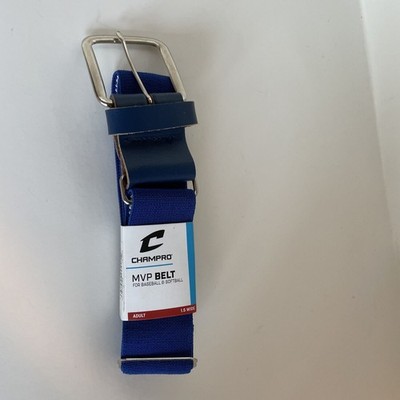 Champro Sports Adult Blue Baseball Softball Adjustable 1.5 Wide Belt Sz 24-48''