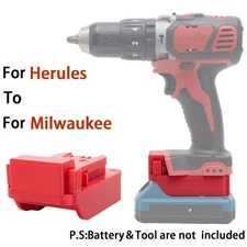 For Hercules 20V Li-ion Battery Adapter to for Milwaukee 18V Cordless Power Tool