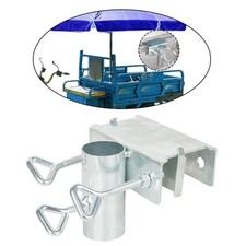 Umbrella Clamp Metal Parasol Holder for Small Truck Balcony Railing Backyard