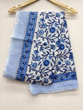 Hand Block Print Cotton Pareo Sarong Beach Wrap Swim Cover Up Floral Sarong