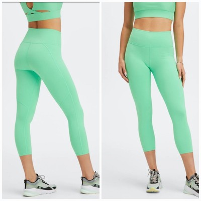 Fabletics Powerhold Define High Rise Tight Leggings Green Large Workout Yoga