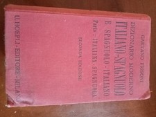 DIZIONARIO MODERNO ITALIANO SPAGNUOLO - GAETANO FRISONI - HOEPLI 