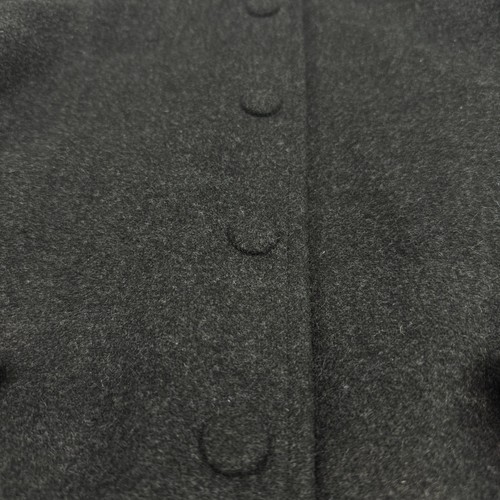 7 For All Mankind Varsity Jacket Womens S Black Wool Faux Leather Bomber Style - Picture 4 of 18