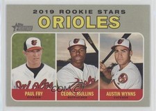 2019 Topps Heritage Rookie Stars Paul Fry Cedric Mullins Austin Wynns #343 o5z