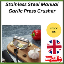 1PC Stainless Steel Garlic Press Tool Manual Minced & Chopped Garlic Kitchen Tol
