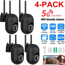 4-Pack Wireless 5G WiFi Security Camera System Smart Outdoor Night Vision 1080P