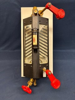 Originaler Wasserstandsanzeiger von Dampflok mit Messingventilen Rarität