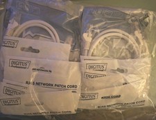 10x Networking 1m Cat5e Patch Lead UTP 1m RJ45 Cables White