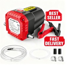 PORTABLE ELECTRIC FUEL DIESEL TRANSFER PUMP WORKS FROM 12V 12 VOLT BATTERY