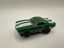 Model Motoring Slot Car HO 1969 Chevy Camaro Z-28 Green With White Stripe