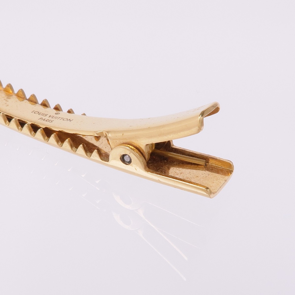 LOUIS VUITTON LV Hair Clip Accessories M00402 Metal Nanogram  display picture 1