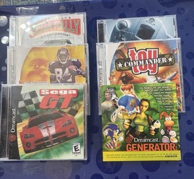 Sega Dreamcast Console, Lot Includes Controller Memory Card And Games No Av Cord