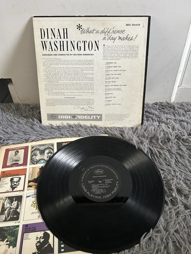 JAZZ LP, DINAH WASHINGTON, WHAT A DIFFERENCE A DAY MAKES, Good+ MG 20479 - Imagen 3 de 3