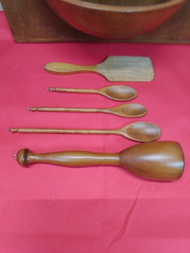 19 x 25" ARTS & CRAFTS Primitive Kitchen Utensil WALL HANG Pocket ANTIQUE - Picture 6 of 16