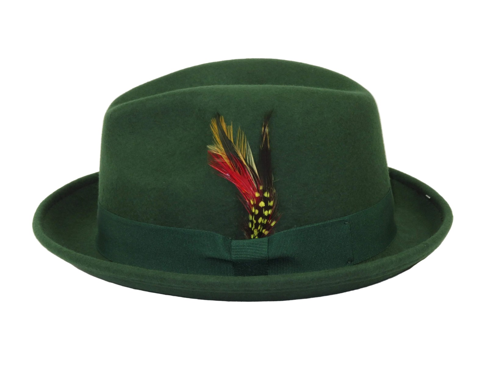 Mens Broner Wool Hat Classic Soft Fedora SCORSESE 73-787 Pine Green