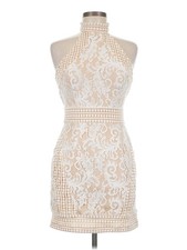 PrettyLittleThing Women Ivory Cocktail Dress 6