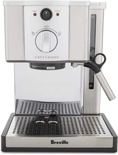 Breville The Café Roma Espresso Machine - Brushed Stainless Steel - READ
