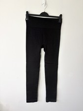  Reaktive TU Women’s Black Ribbed High Waist Leggings Size Large Gym Fitness 