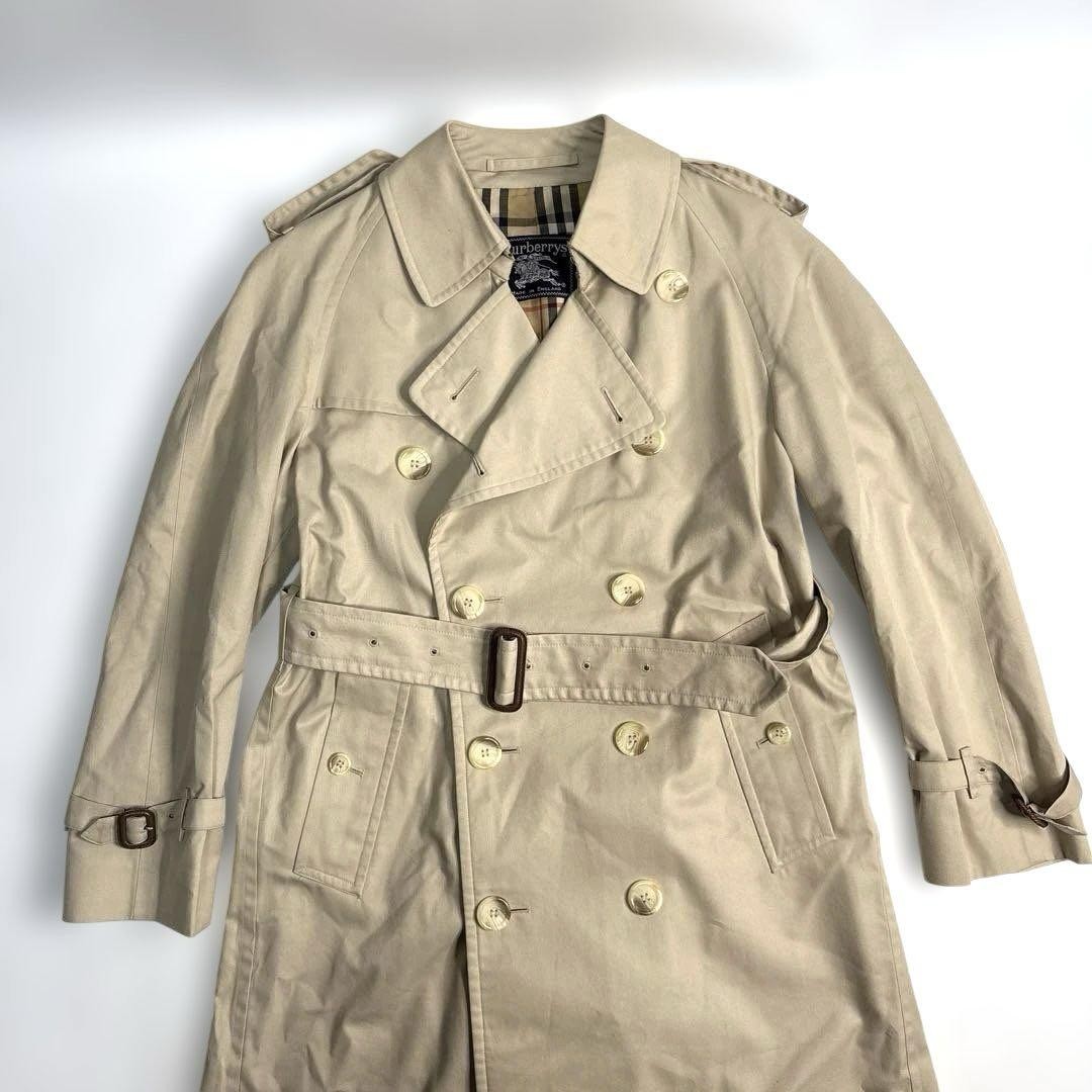 Burberry Balmacaan Coat Belted Long-sleeves Buttoned Collared Size L For Men thumbnail 15