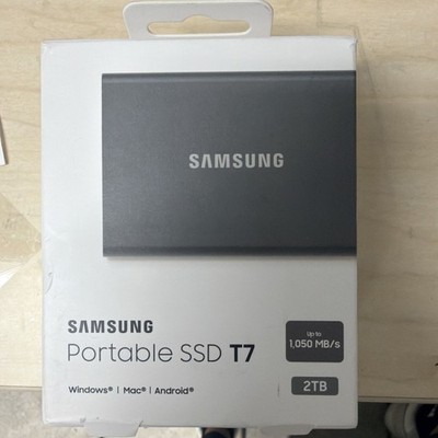 Samsung T7 2TB Portable Solid State Drive SSD Gray