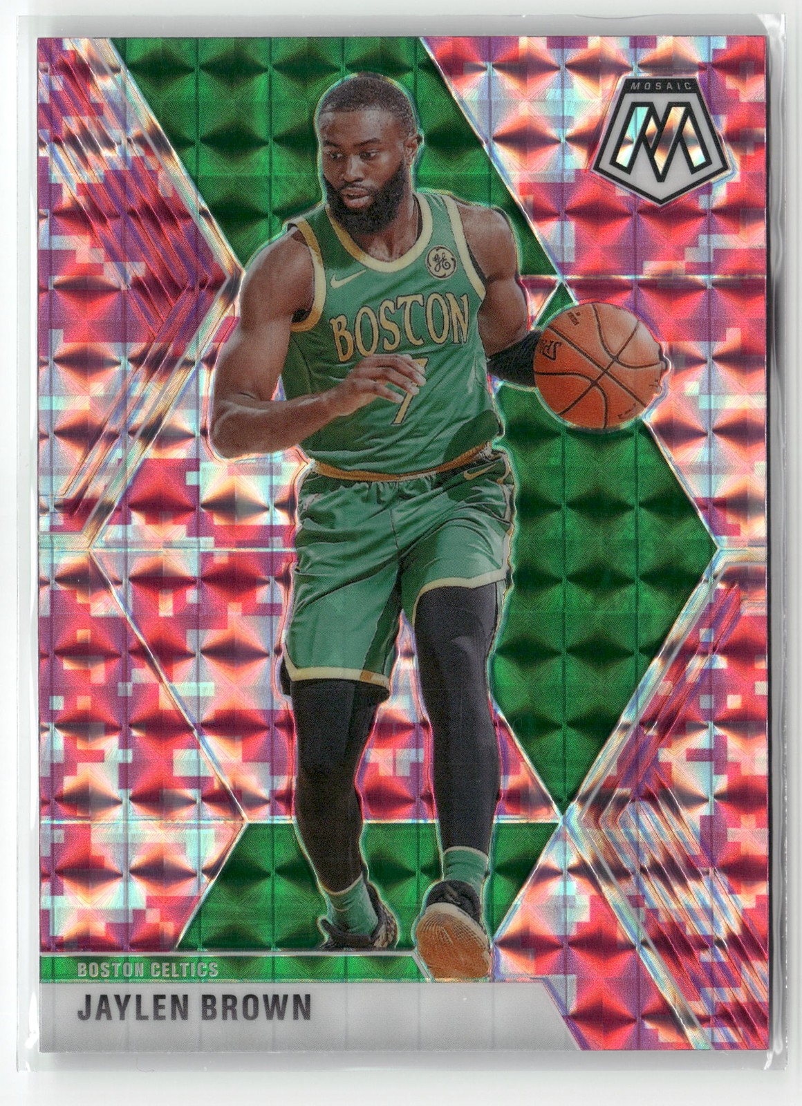 2019-20 Panini Mosaic | Jaylen Brown | #89 | Camo Pink | NM