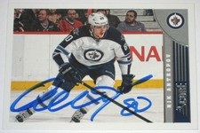 NIK ANTROPOV SIGNED 13-14 SCORE WINNIPEG JETS CARD AUTOGRAPH AUTO!!!