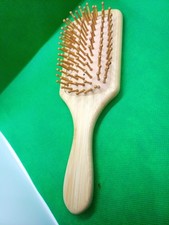 Hand Carved Reclaimed Wood Panel Brush, With 3d Printed Recycled Plastic Parts