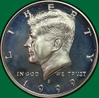 1999-S Silver Proof Kennedy Half Dollar Proof PF Coin #42107