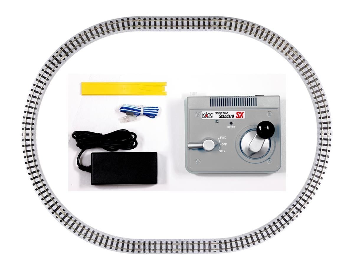 Unitrack Narrow Gauge Oval Track Set with SX Power Pack Kato 52-850