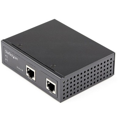StarTech Industrial Gigabit Ethernet 30W 802.3at PoE+ PoE Injector POEINJ30W