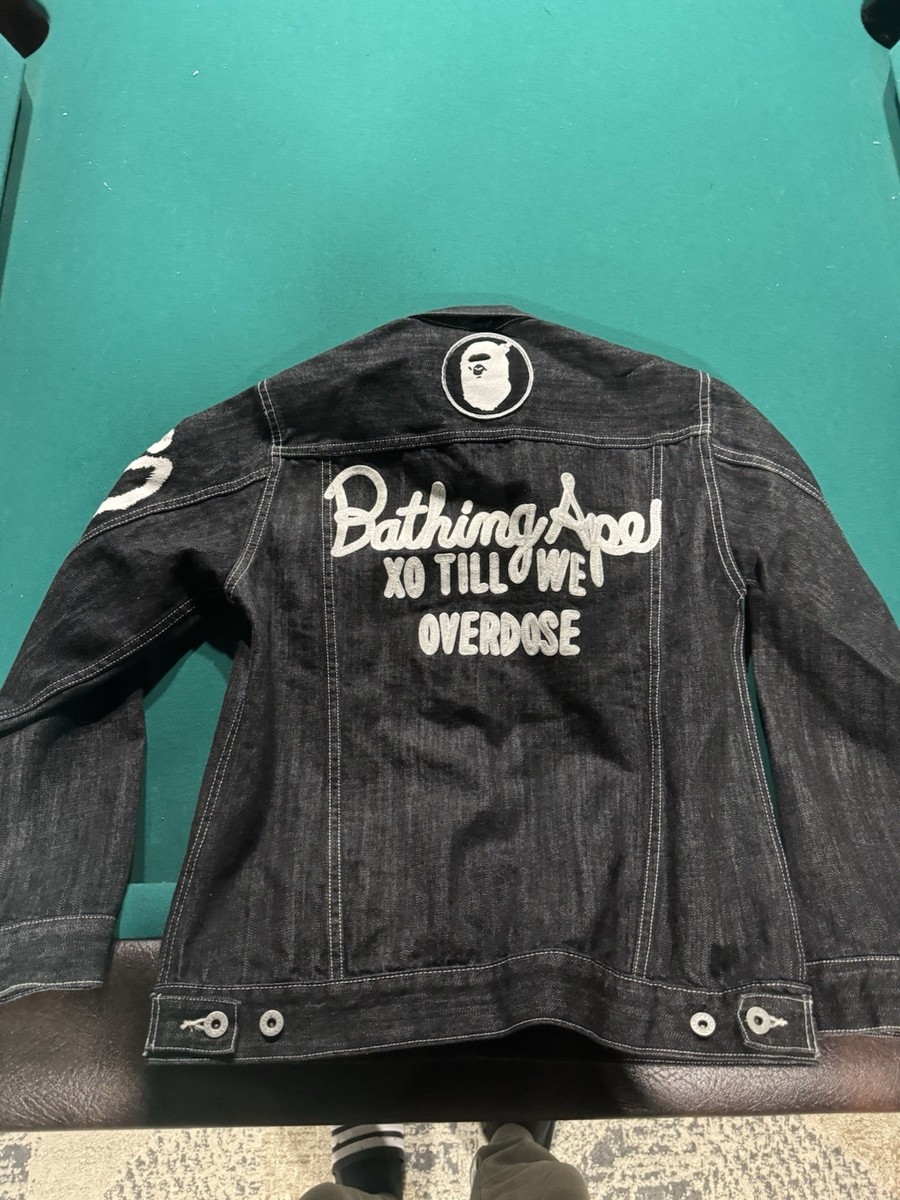 BAPE x XO denim jacket SZ the weeknd