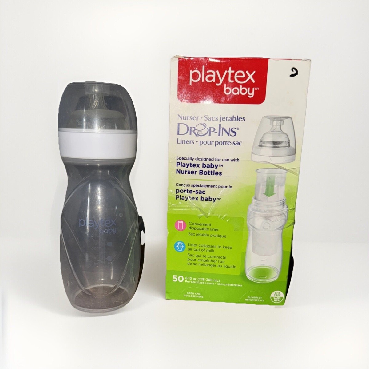 Playtex Baby Bottle Drop In Liners Natural Comfort Easy Latch - Main Image