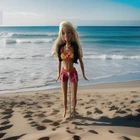 Vintage Mattel 2003 Tan Cali Girl Barbie Doll No Name Tag