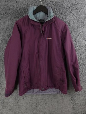 Berghaus Jacket Womens 12 Purple AQ2 Rain Coat Hood Outdoor Walking Hiking Logo