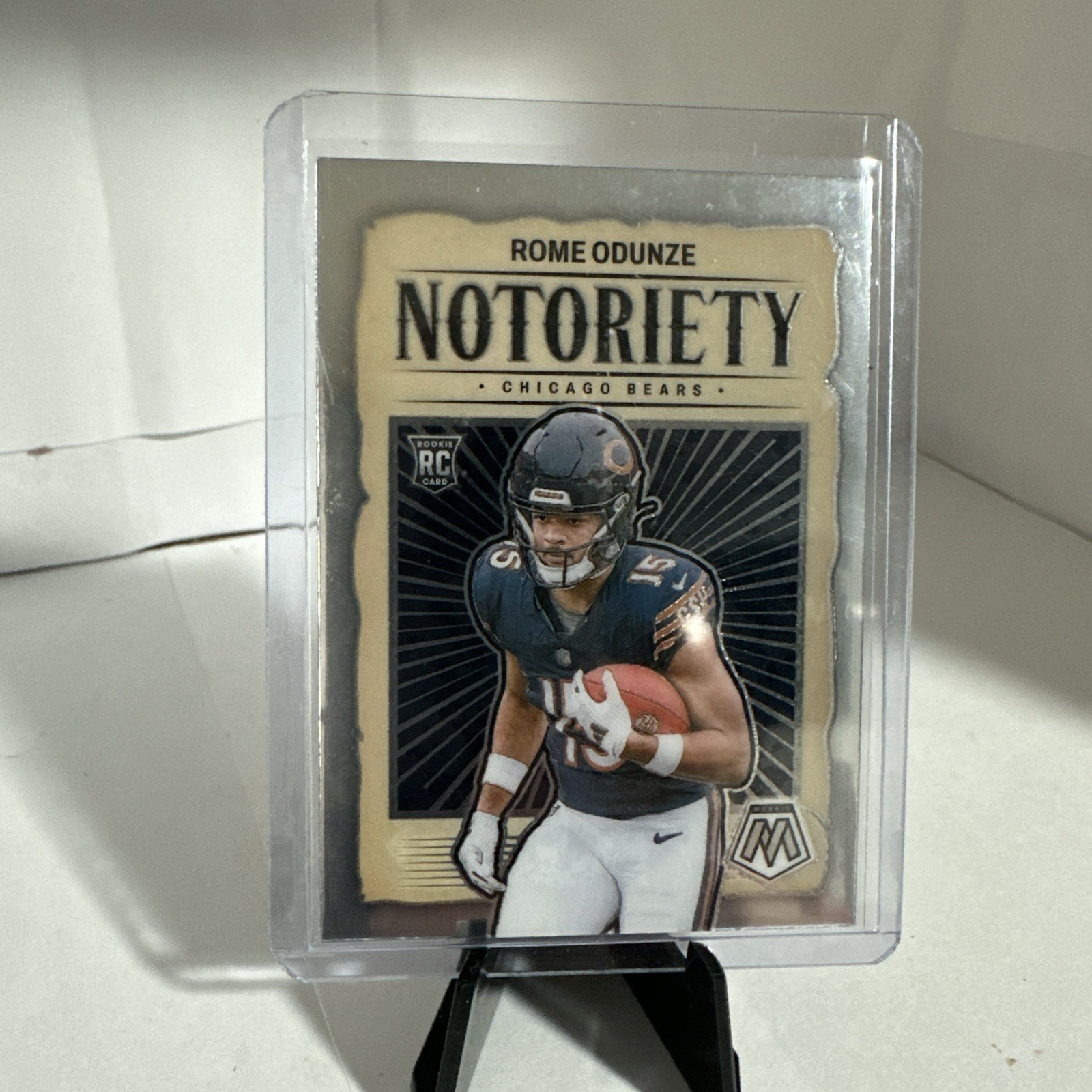 2024 Panini Mosaic Notoriety Rome Odunze #24 Rookie Card