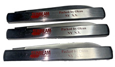 Lot Of 3 Kutmaster Stainless Fruit Testers With Leather Belt Pouch Sunbeam Brand