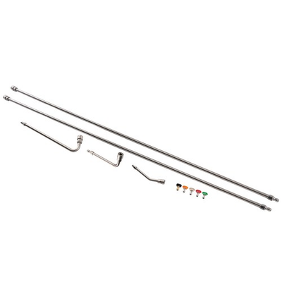 #ad 120quot; Pressure Washer Extension Wand with 30° 90° 120° Curved Rod 5 Tips $66.98