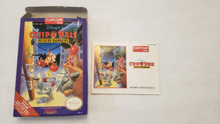 Chip ‘n Dale: Rescue Rangers (Nintendo NES) – Original Box & Manual – No Cartrid