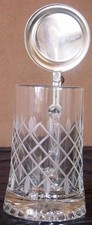 Glas mit echtem Zinndeckel
