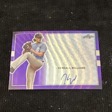 2018 Leaf National Showcase Kendall Williams Purple Wave Auto 4/8 LA Dodgers