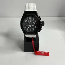 Swiss Legend 10542-BB-01-WA Steel Trimix Men Diver Chrono Watch Black & White