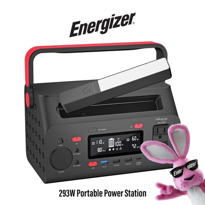 Energizer 293W Portable Power Station Flashlight LiFePO4 Solar Generator 120W AC