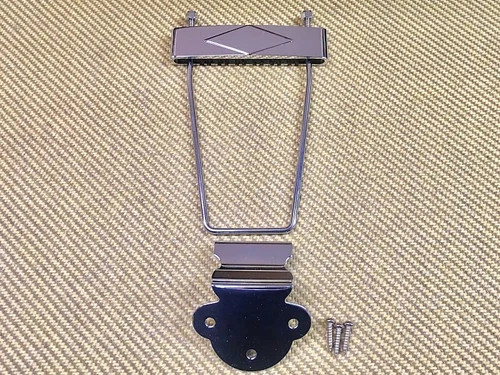 T120-12-C WD Music 12-String Guitar Trapeze Tailpiece Chrome
