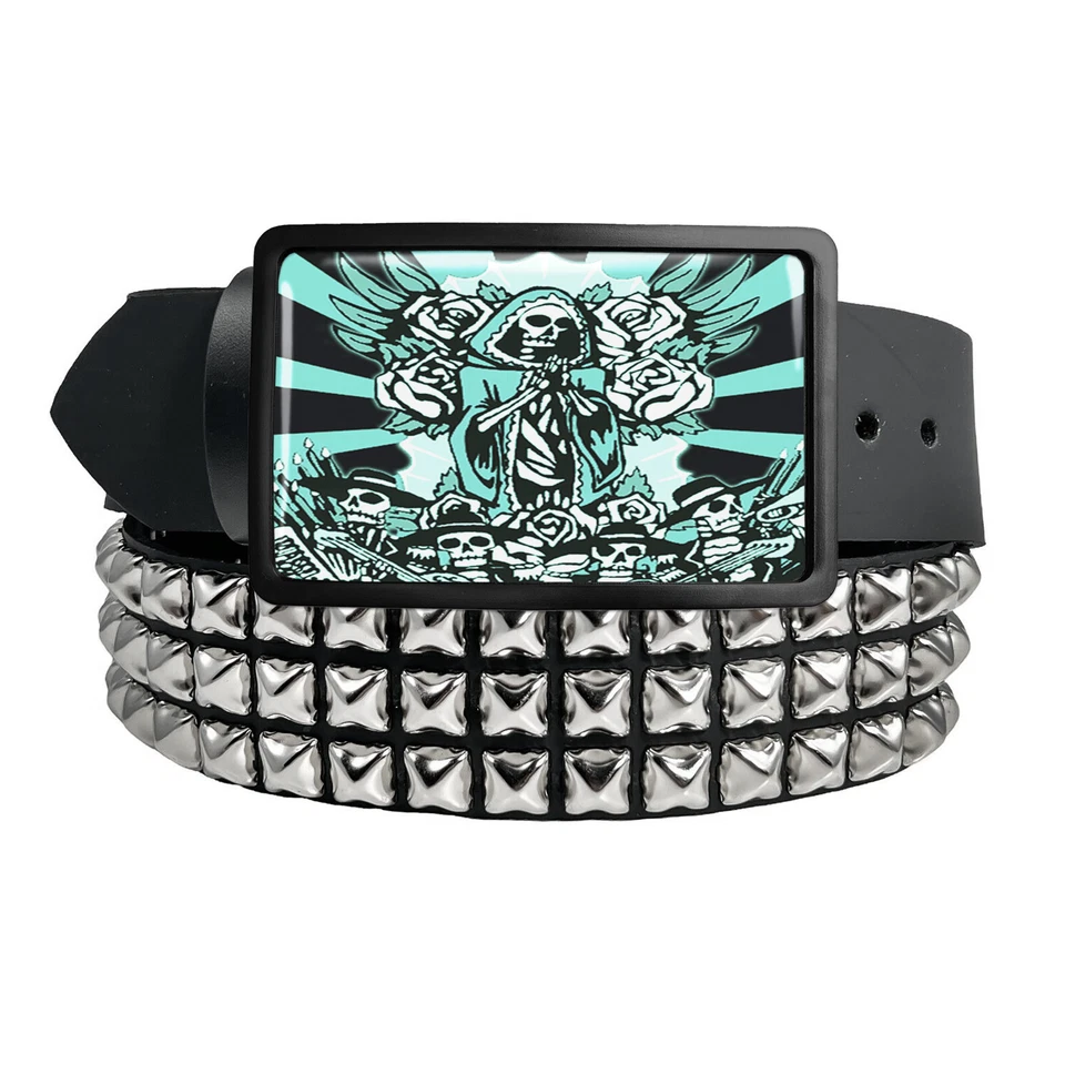 Virgin Mary Day of the Dead Guadalupe Handmade Belt Buckle - 63 - Image 2 of 4