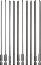 Rocaris 10 Pack Extra Long Phillips Screwdriver Bit Sets, 1/4 Inch Hex Shank Mag