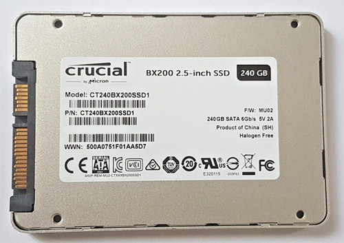 240 GB SATA Micron Crucial BX200 CT240BX200SSD1 2D-NAND TLC SSD 2,5" Festplatte
