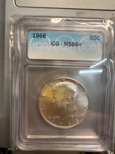 1966 Kennedy Half Dollar ICG MS66 PLUS- listed value $900 - Picture 3 of 3
