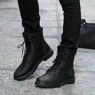 Handgefertigte schwarze Militärstiefel für Herren, Herren Kletterstiefel, Leder Wanderstiefel